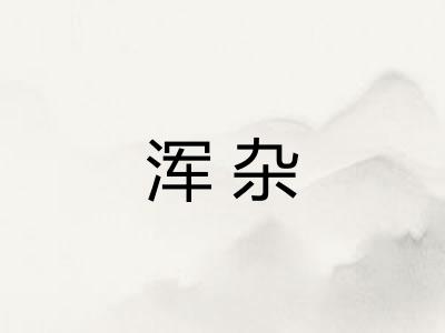 浑杂