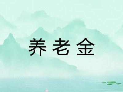 养老金