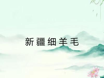 新疆细羊毛