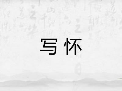 写怀