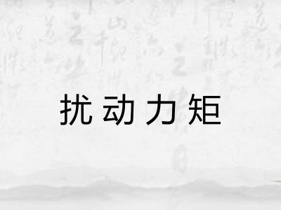 扰动力矩