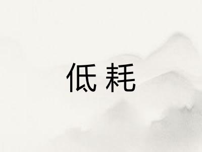 低耗