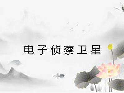 电子侦察卫星