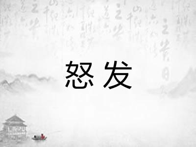 怒发