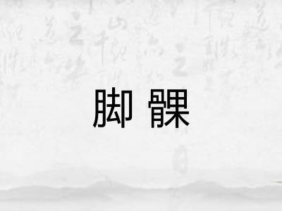 脚髁