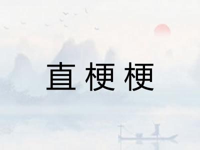直梗梗