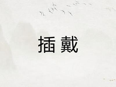 插戴