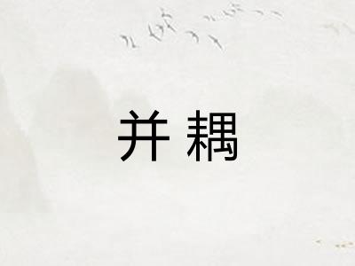 并耦