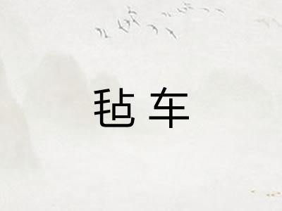 毡车