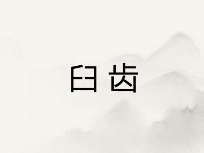 臼齿