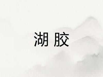 湖胶