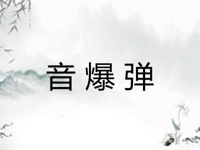 音爆弹