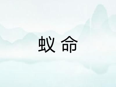 蚁命