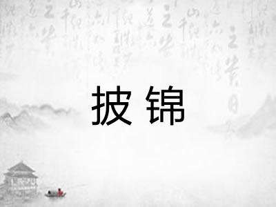 披锦