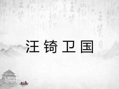汪锜卫国