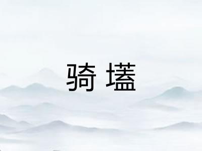 骑壒