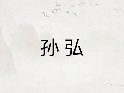 孙弘
