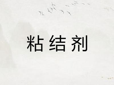 粘结剂