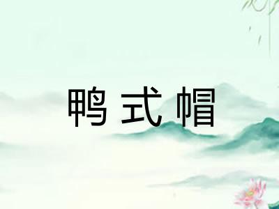鸭式帽