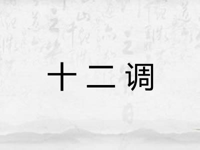 十二调
