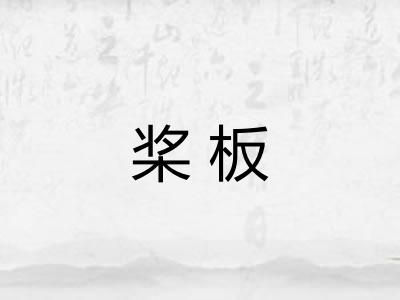 桨板