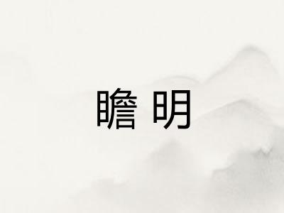 瞻明