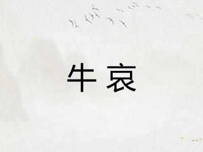 牛哀