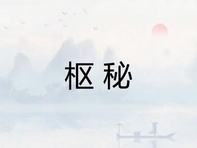 枢秘