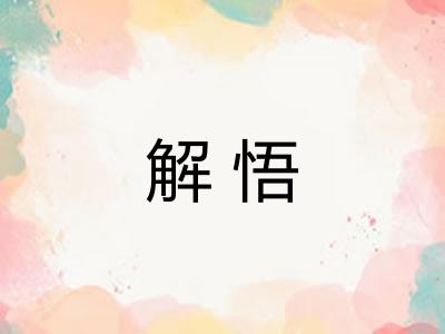 解悟