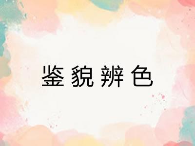鉴貌辨色
