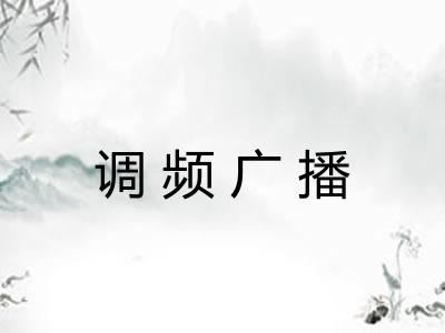 调频广播