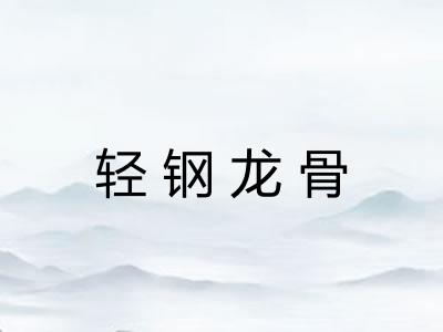 轻钢龙骨