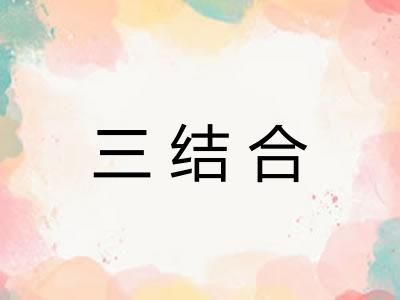 三结合