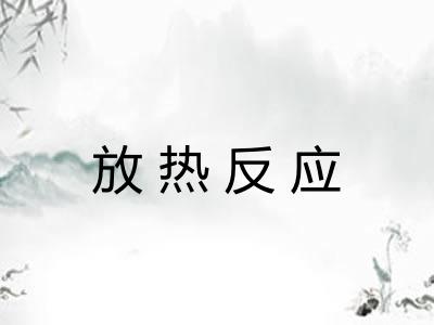 放热反应