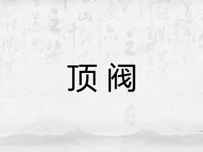 顶阀
